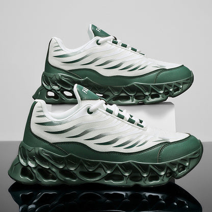 Men's Lace-up Sneakers Thick-soled Running Sports Casual Shoes