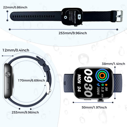 Smart Watch Bluetooth Call &1.95 HD Screen -Heart Rate