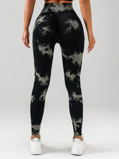 2 Pack Tie Dye Workout Seamless Leggings For Women
