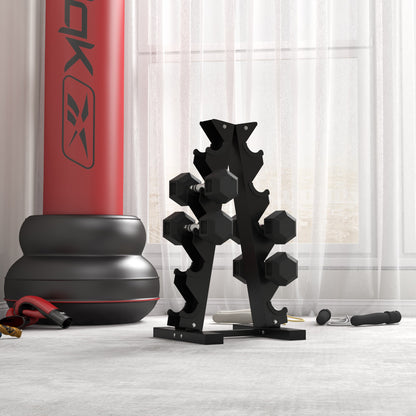 2x4kg Rubber Dumbbell Sports Hex Weights Sets