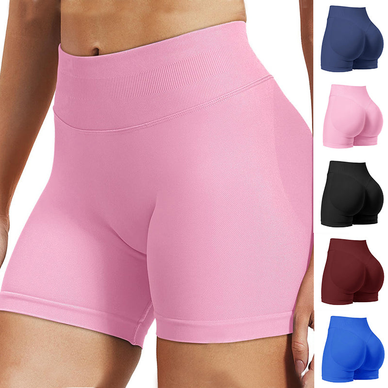 High Waist Yoga Shorts Tight Hip Raise Seamless