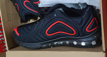 Casual Air Cushion Black Shoes Men Outdoor