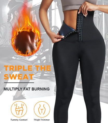 Sauna Long Pants Fitness Exercise Hot Thermo Sweat Leggings Training Slimming Pant