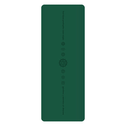 White Pu Leather Natural Rubber Rustic Yoga Mat