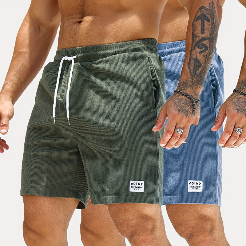 Lace-up Drawstring Shorts Summer Corduroy Sports Short