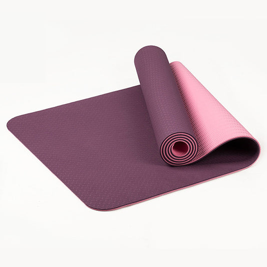 Yoga Mat Thickened 8mm Two-color Lengthened Yoga Mat 18361 Thick 8mm