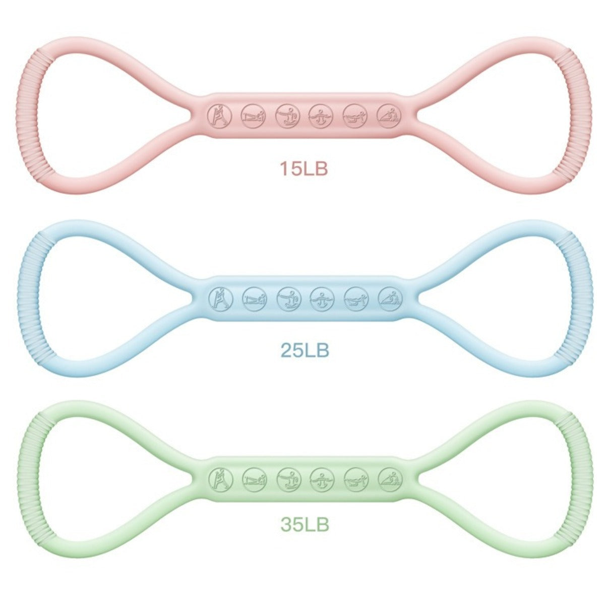 8-character Puller 8-character Silicone Yoga Loop Resistance Bands