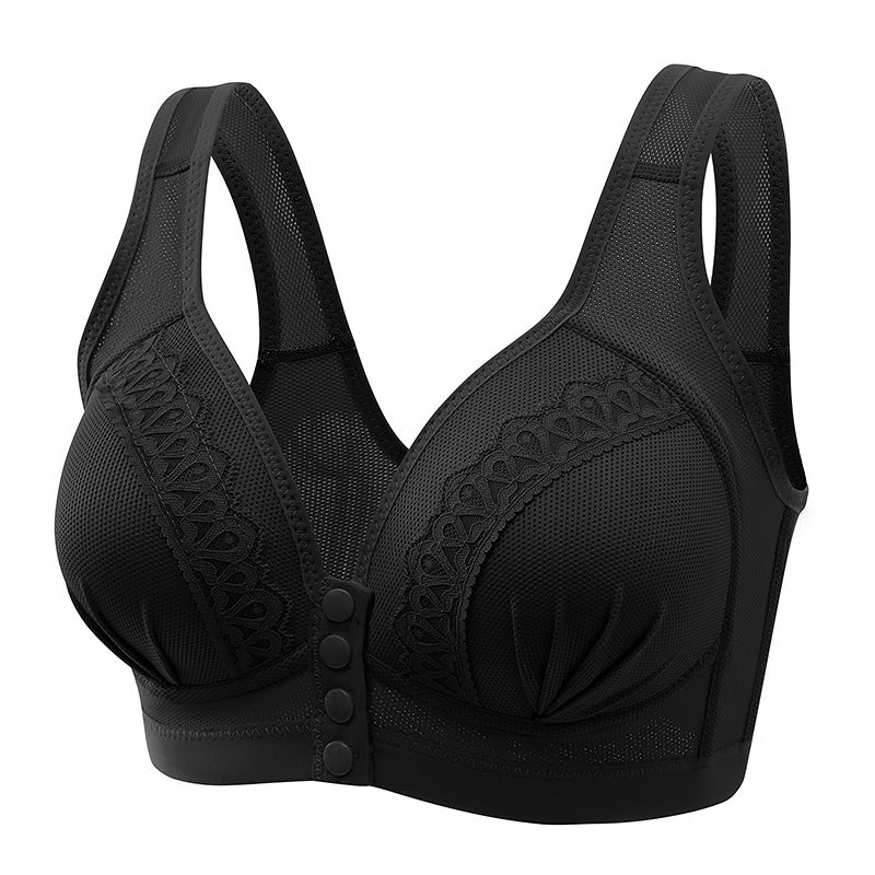 Bras For Women Front Closure Button Bra Wireless Bralette