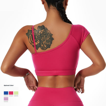 Yoga Suit Women's Running And Cycling Wear Off-shoulder