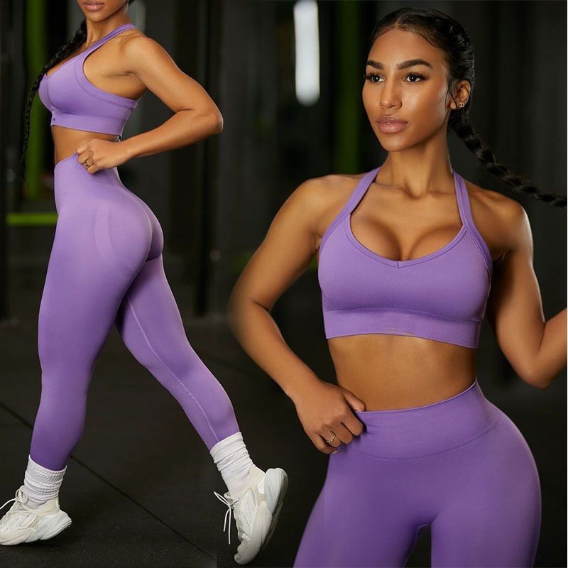 Yoga Set Vrouwen Gym Kleding Naadloze Sport Set Vrouwen Legg