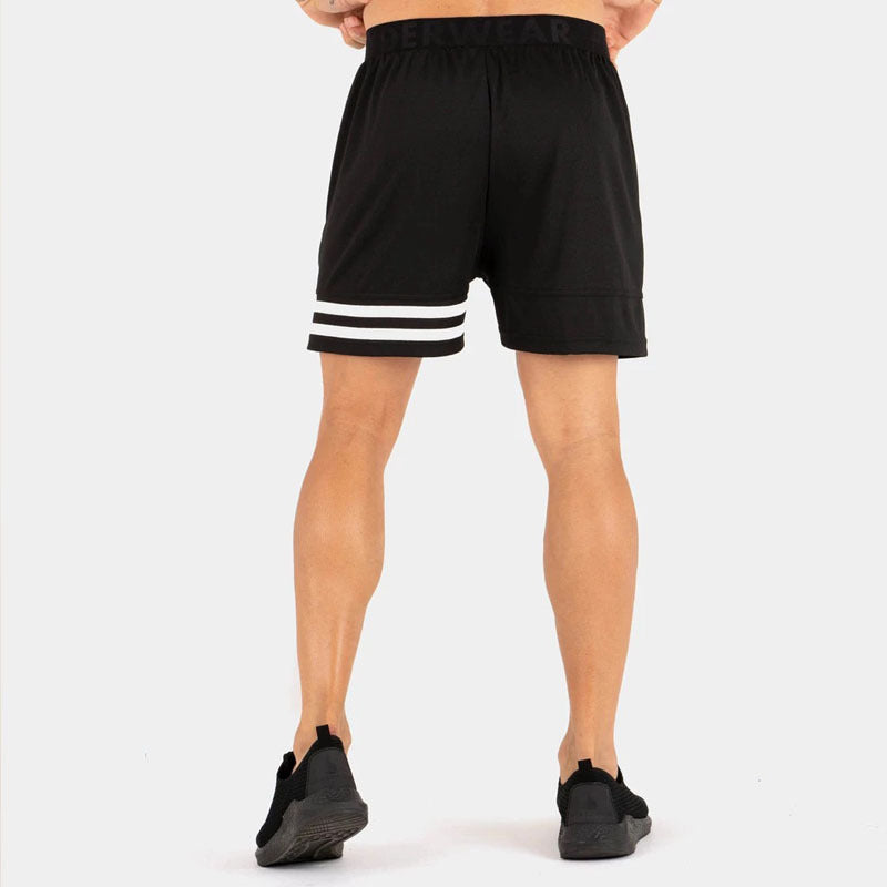 Quick-drying Slim Fit Running Unilateral Striped Sports Shorts Men