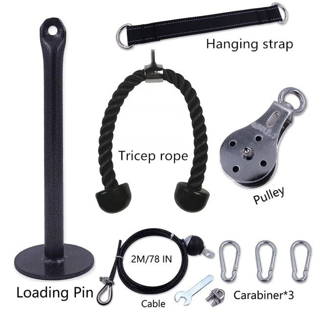 Fitness DIY Pulley Rope Arm Strength Triceps