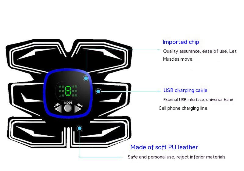 New Rechargeable  Fitness Device Abdominal Muscle Patch