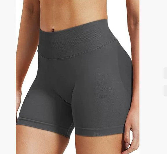 High Waist Yoga Shorts Tight Hip Raise Seamless