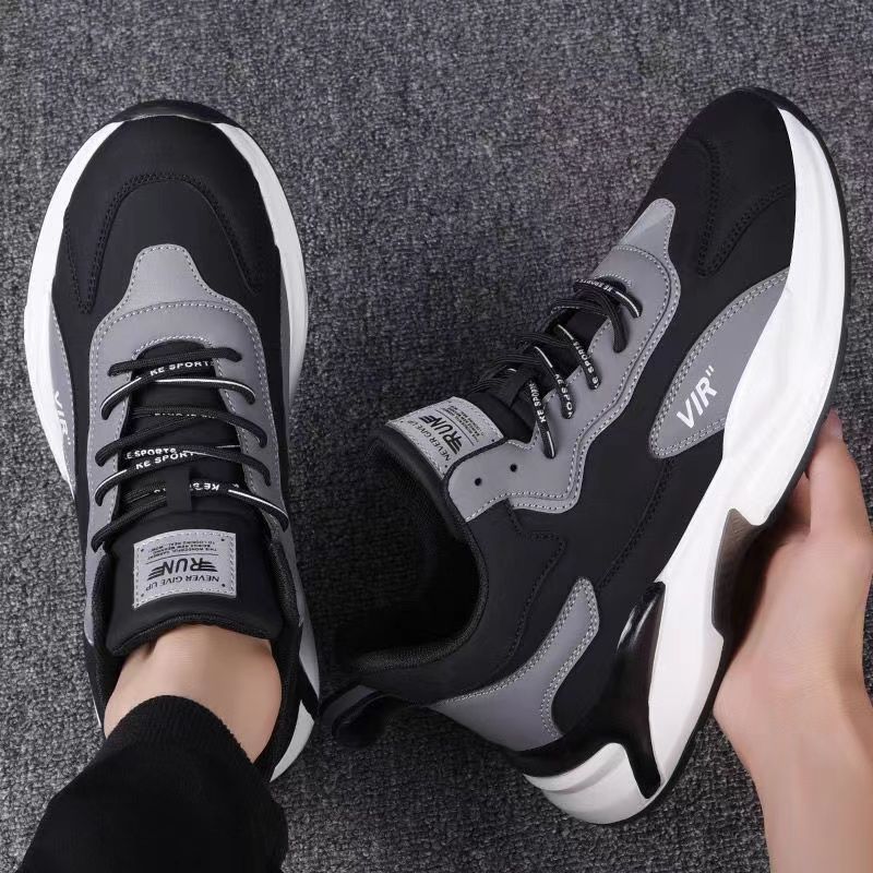 Fashion Black White Sneakers Casual Sports Shoes For Men