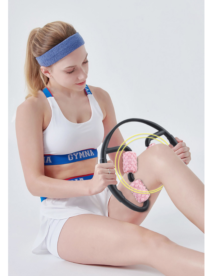 Multifunctional Muscle Massager Relaxation Roller Ring Clamp Yoga