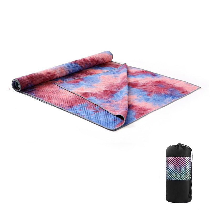 Tie-Dye Printing Yoga Blanket Widening Pad Towel Particle Yoga Drape