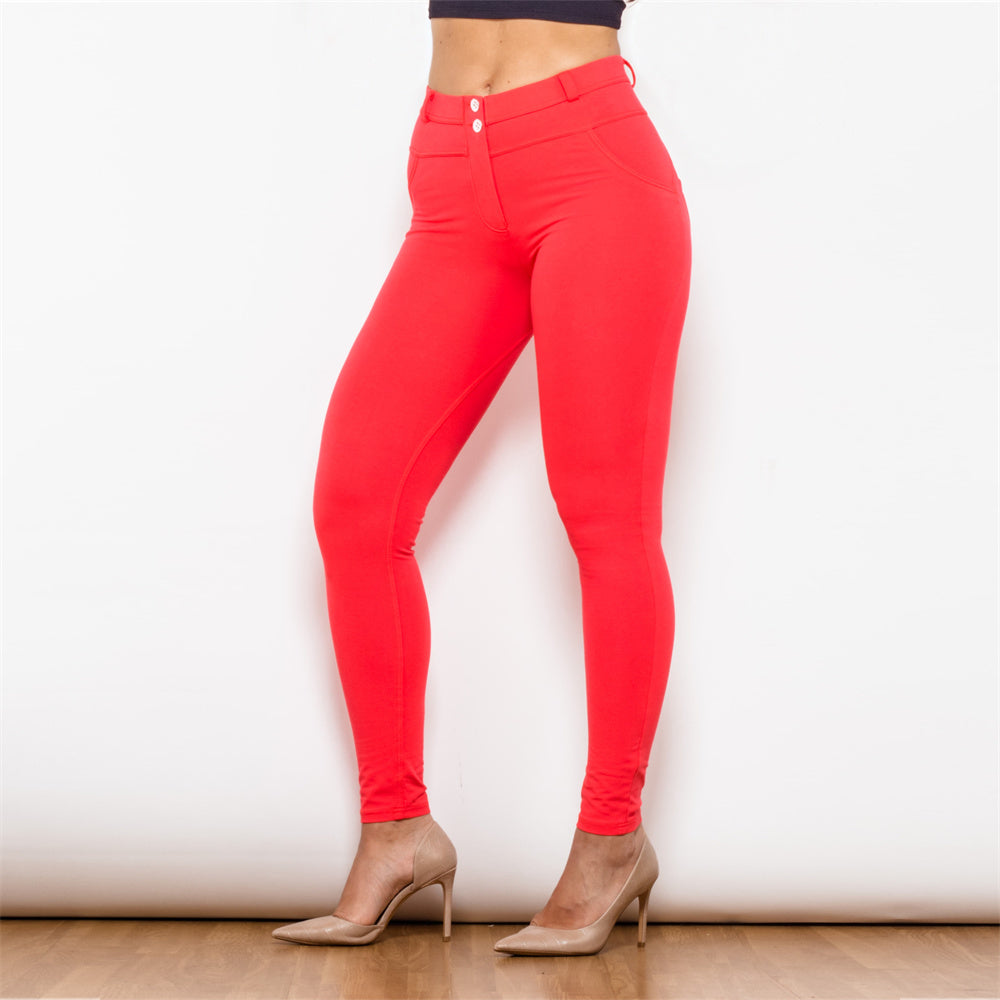 Shascullfites melody red shaping leggings workout  booty lifting leggings yoga pants