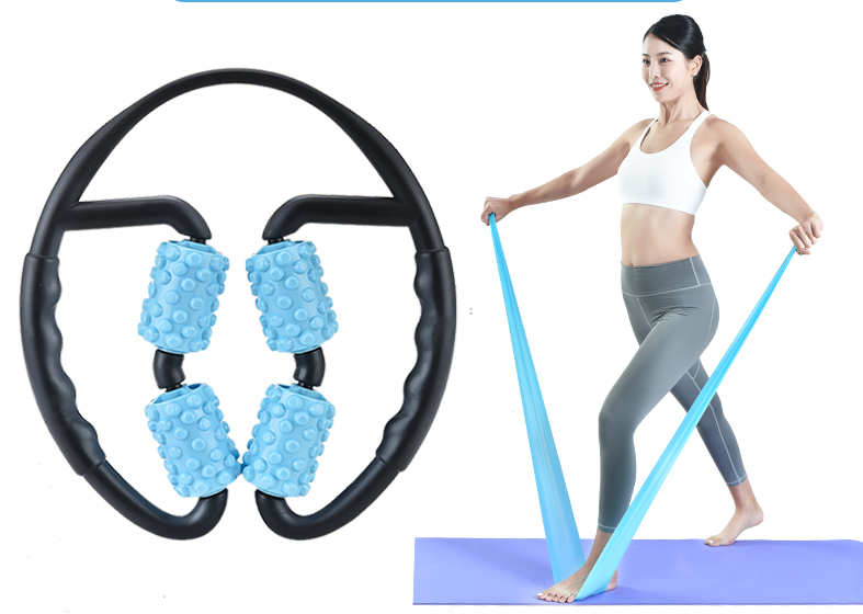 Multifunctional Muscle Massager Relaxation Roller Ring Clamp Yoga