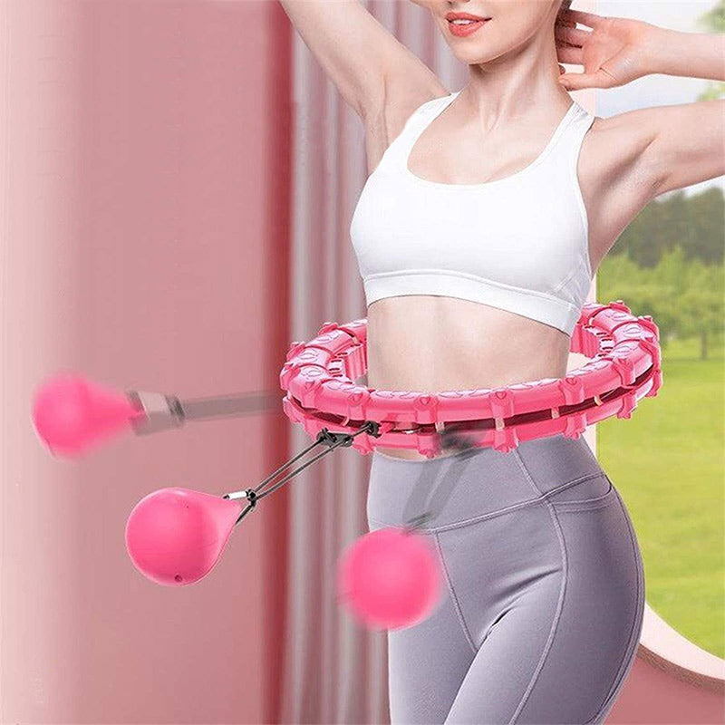 24 Knots Weighted Hoola Fitness Hoop Adult Smart Hula Thin Waist Weight Loss