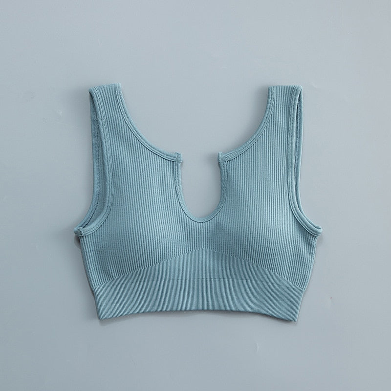 Ribbing Seamless Sport Set Women Two Piece