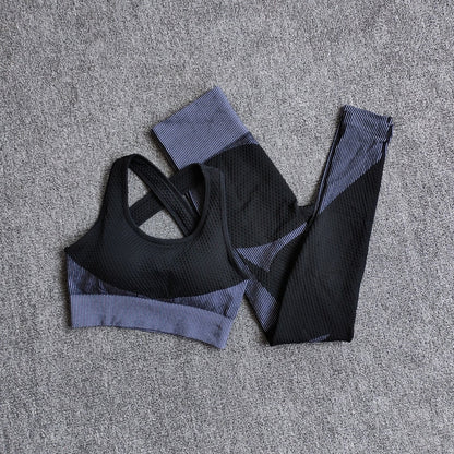 Women Fitness Sport Yoga Suit Seamless Women Yoga Sets