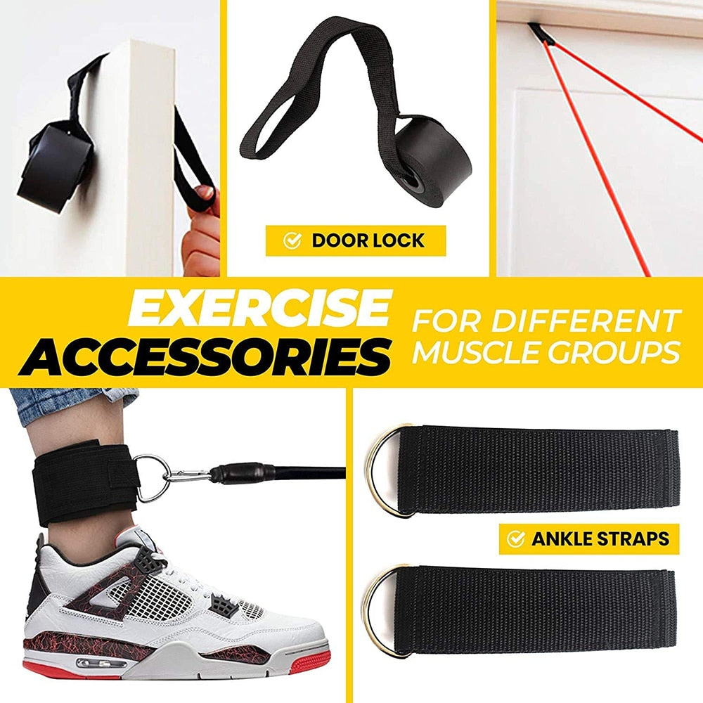 Resistance Bands Set Exercise Yoga Tube Pull Rope