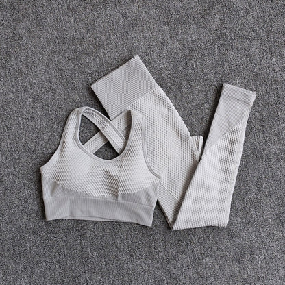 Women Fitness Sport Yoga Suit Seamless Women Yoga Sets