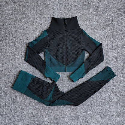 Women Fitness Sport Yoga Suit Seamless Women Yoga Sets