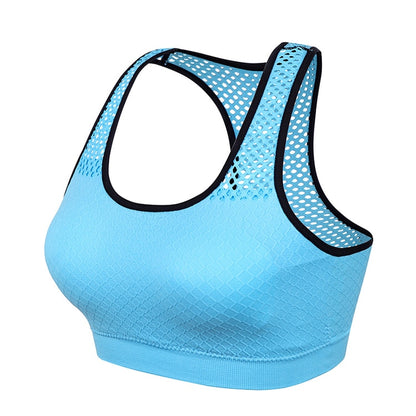 Quick Dry Mesh Sports Bras for Women Wireless Sports Bra