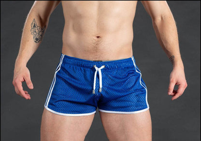 New Gym Men Sport Running Shorts Quick Dry grid