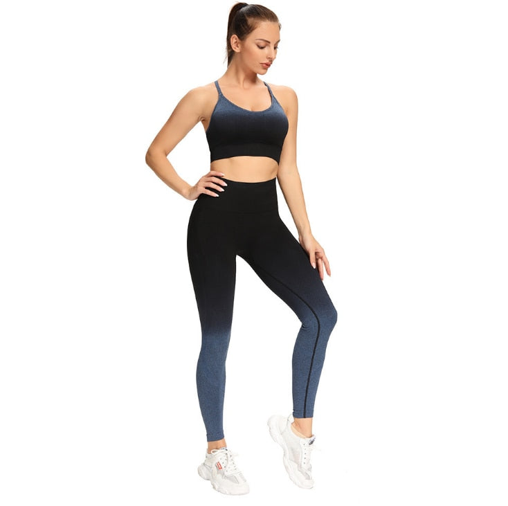 Yoga Tracksuits Women Seamless Sets Fitness