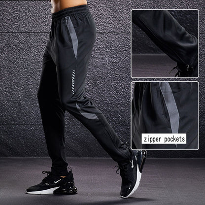 Men‘S Sport Pants Running Pants With Zipper Pockets