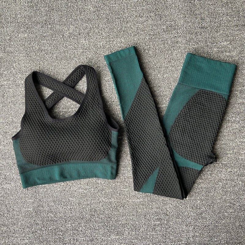 Women Yoga Set Gym Clothing Female Sport Fitness