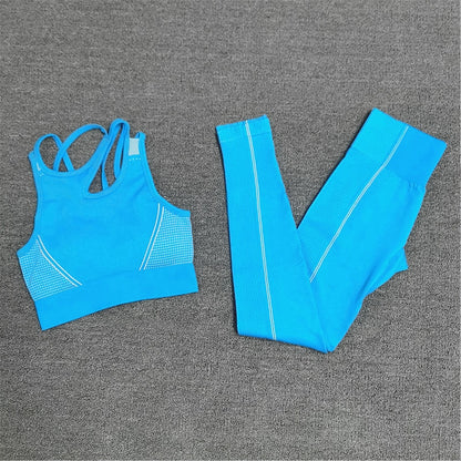 Seamless Sport Set Women Long Two Piece