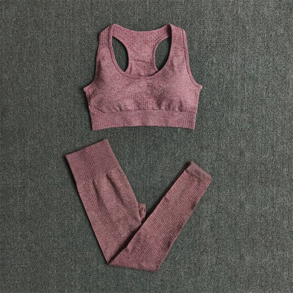 Seamless Women Yoga Set Workout Sportswear Gym