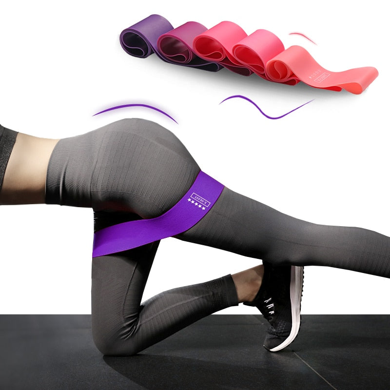 Yoga CrossFit Resistance Bands 5 Level Rubber Pull Rope
