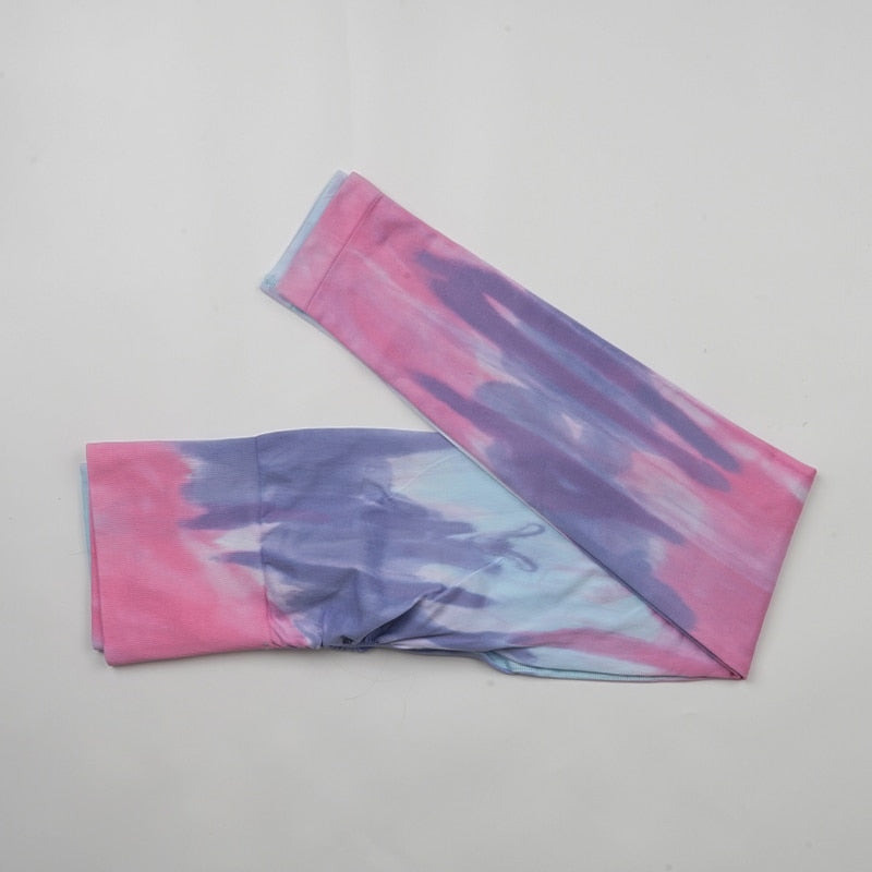 New Tie Dying Seamless High Waist Leggings  Trousers