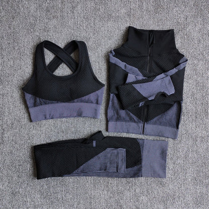 Women Fitness Sport Yoga Suit Seamless Women Yoga Sets
