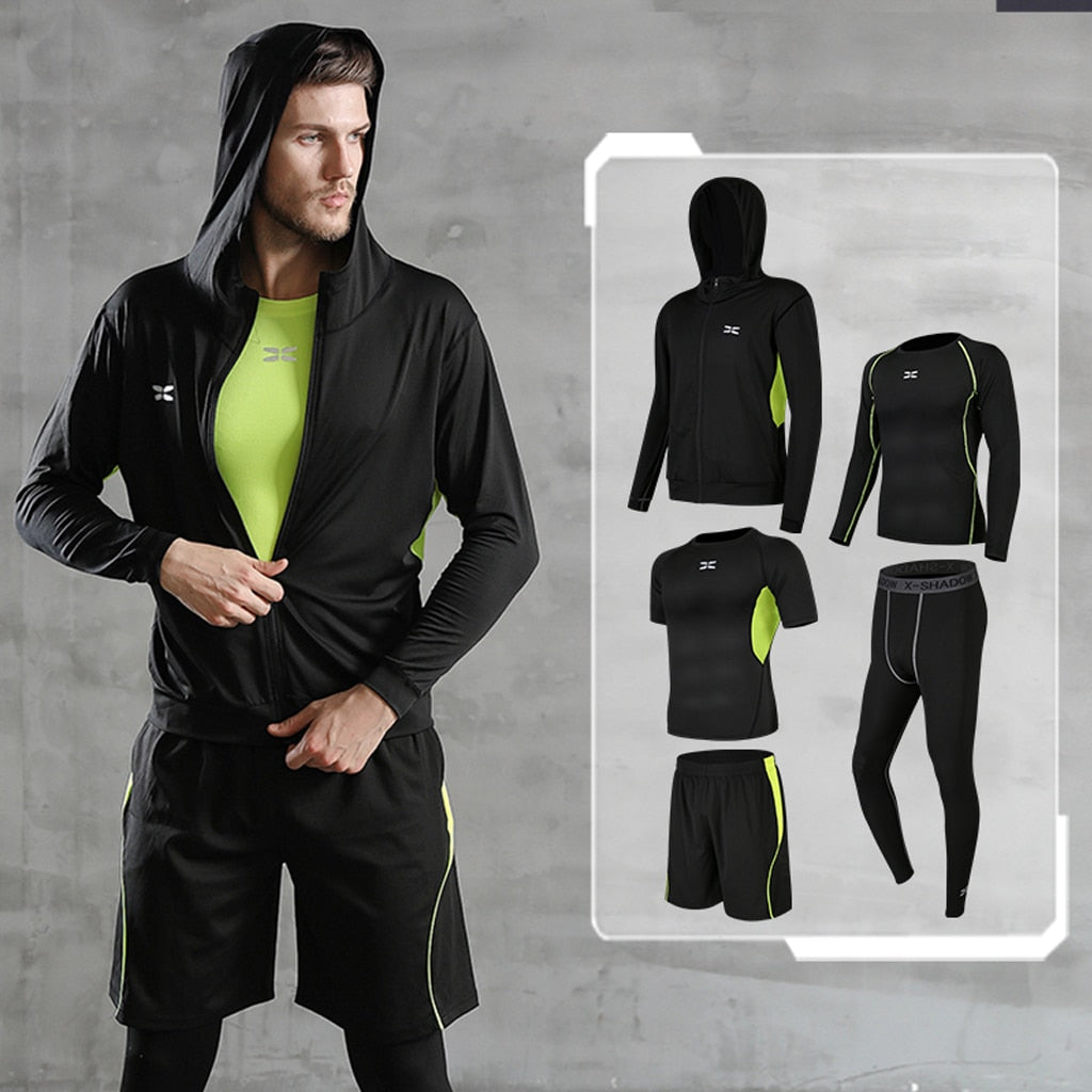 Tracksuit Gym Fitness Compression Sports Suit Clothes