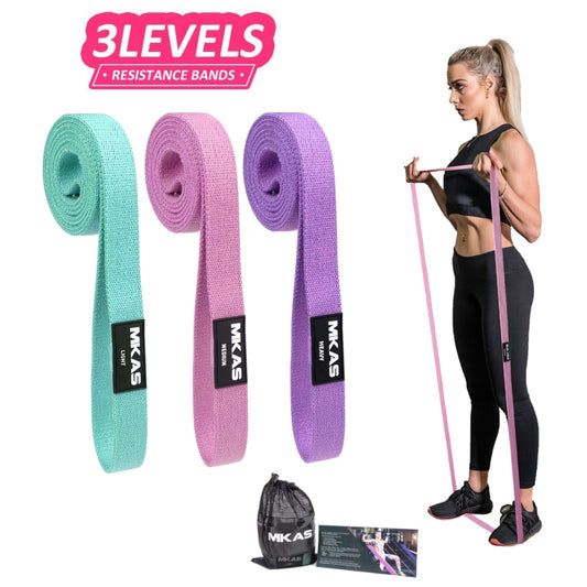 Fitness Long Resistance Bands Workout Fabric Set