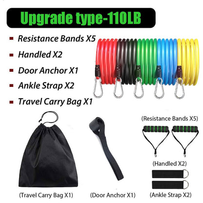 Resistance Bands Set Exercise Yoga Tube Pull Rope