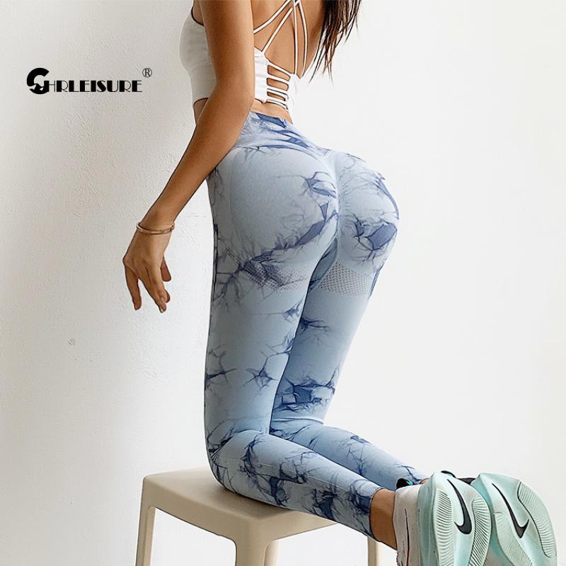 Tie Dye Leggings Sport Women Fitness Sexy High Waist