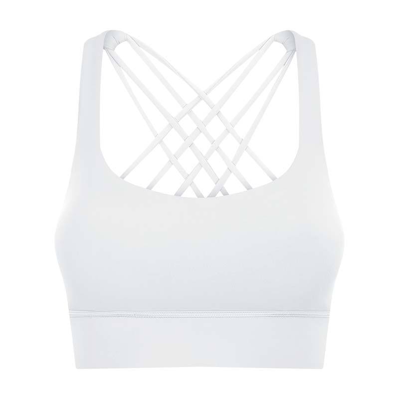 Shockproof Cross Straps Running Gym Sport Bras