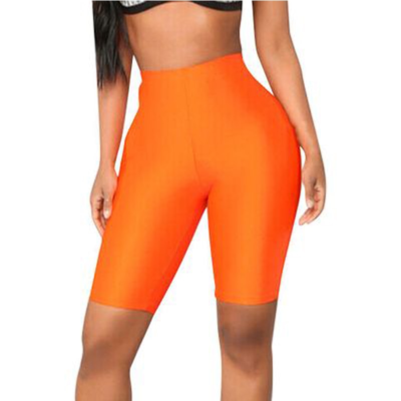 Women High Waist Yoga Compression Skinny Shorts