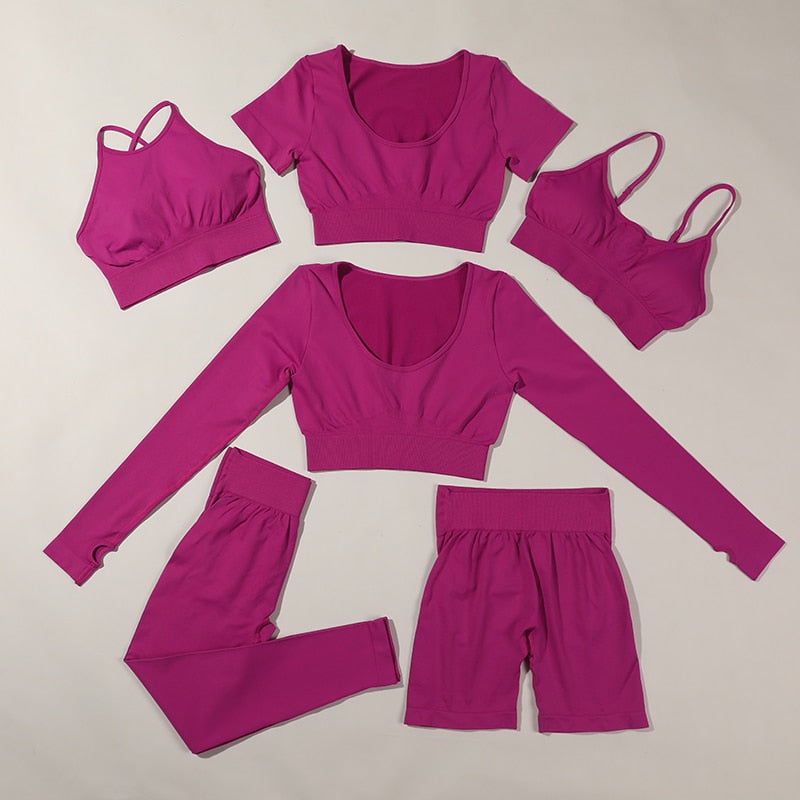 Seamless Yoga Set High Waist Sportwear Women Set