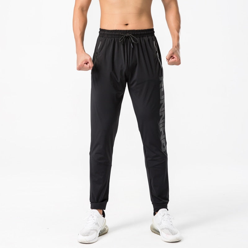 Gym Sweatpants Man Thin Fitness Trousers Slim Fit