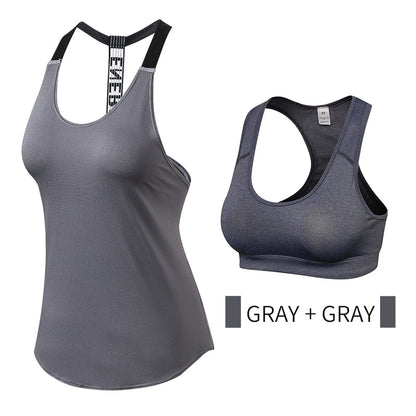 Quality 15% spandex Fitness Sports Yoga Shirt Quickly Dry