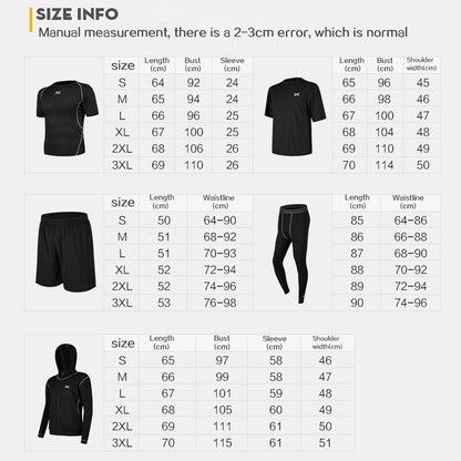 Tracksuit Gym Fitness Compression Sports Suit Clothes