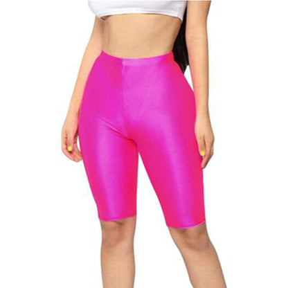 Women High Waist Yoga Compression Skinny Shorts